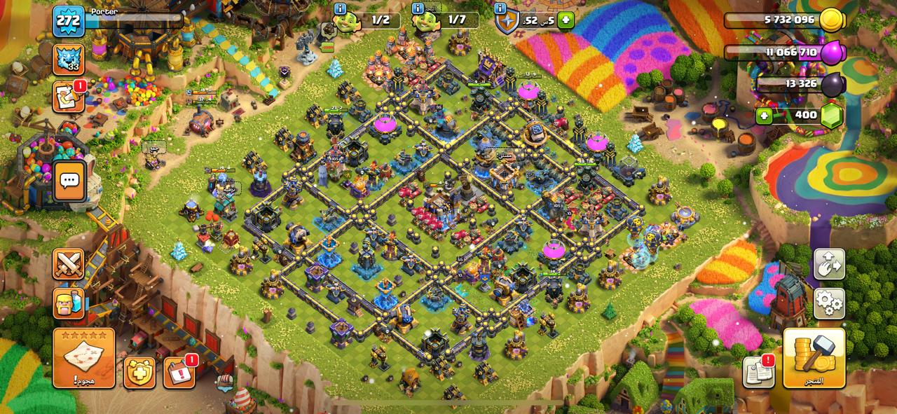 حساب تاون 18 ماكس كلاش اوف كلانس